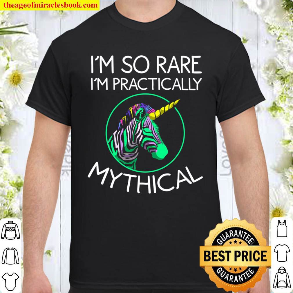 Official Funny I’m So Rare I’m Mythical  Cool Zebra Unicorn Fan Gift Sweatshirt