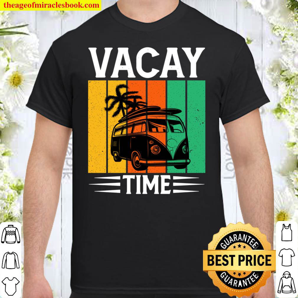 [Best Sellers] – Funny Vacay Time Van Palm Trees Mountains Beach Roadtrip Shirt