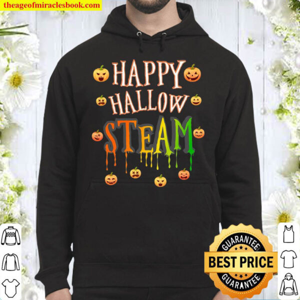 Happy Hallow Steam Engineering And Art Pumpkin Halloween Hoodie