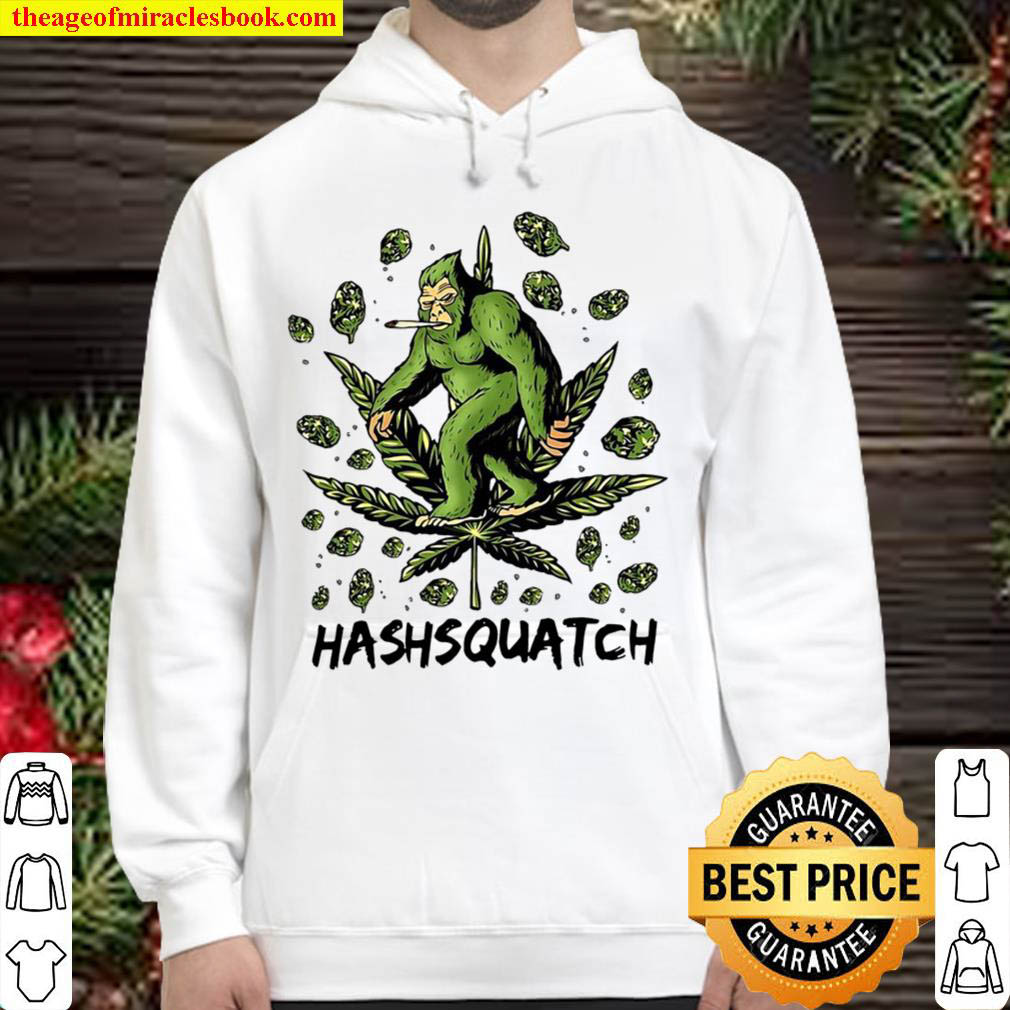 Hashsquatch Hash Squatch Bigfoot Smoking Weed Hoodie