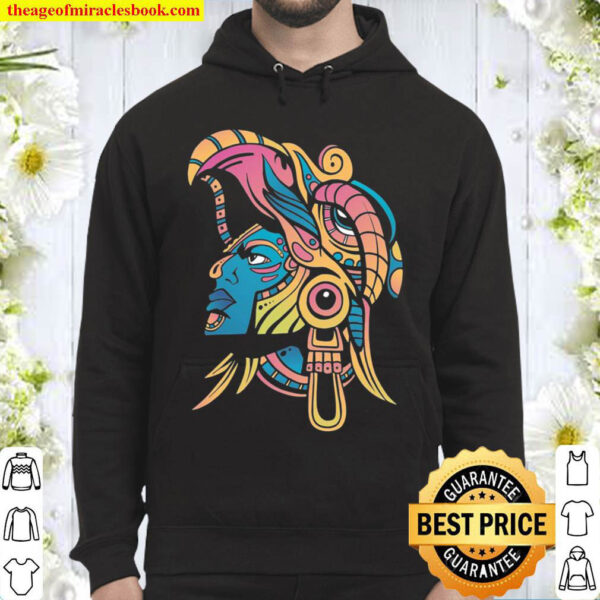 Huichol Colourful Mexican Indigenous People Hoodie