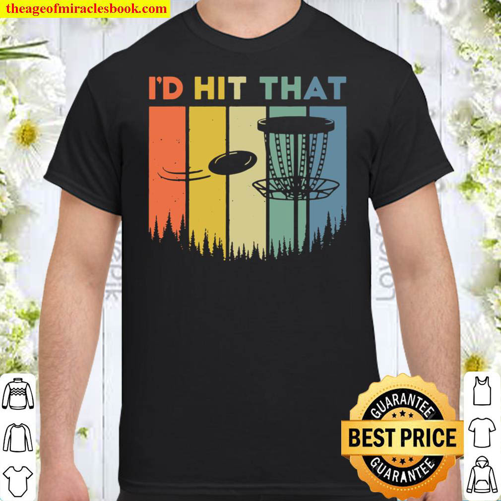 Official I’d Hit That Retro Vintage Golf Disc Distressed Frisbee Shirt