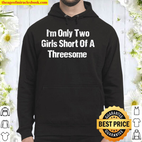 Im Only Two Girls Short Of A Threesome Funny Gift Hoodie