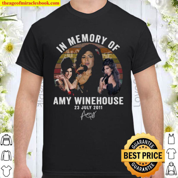 In Memory Of Amy Winehouse Signature Shirt
