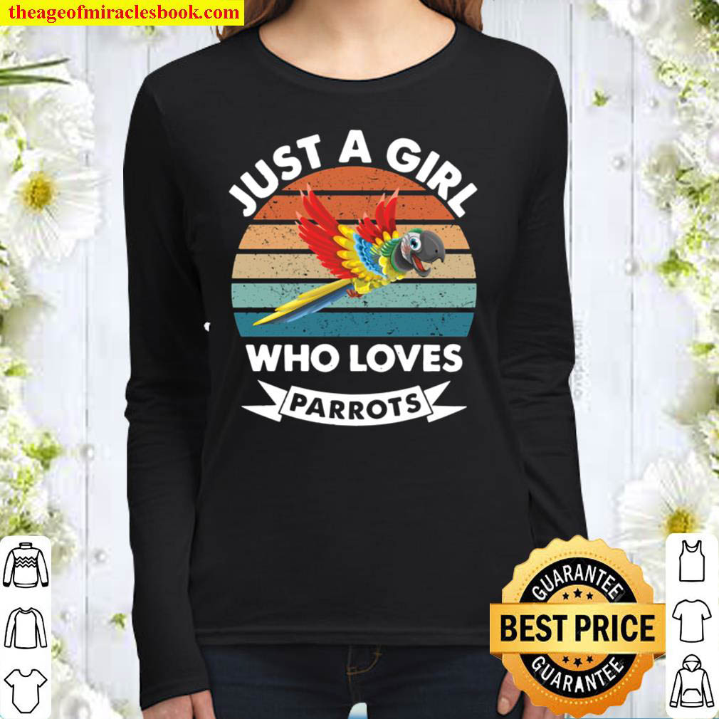 Just a Girl Who Loves Parrots Women Long Sleeved