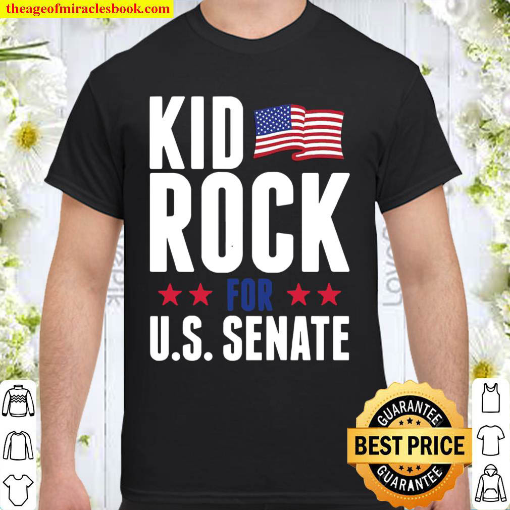 Official Kid Rock for US Senate 2018 In Rock We Trust T-shirt