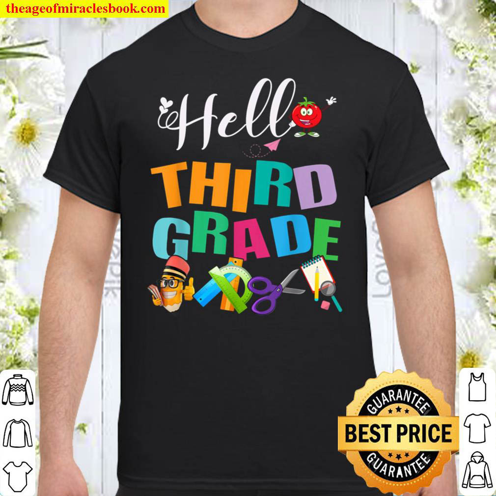 [Best Sellers] – Kids Goodbye 2nd Grade Hello 3rd Grade Back To School Shirt