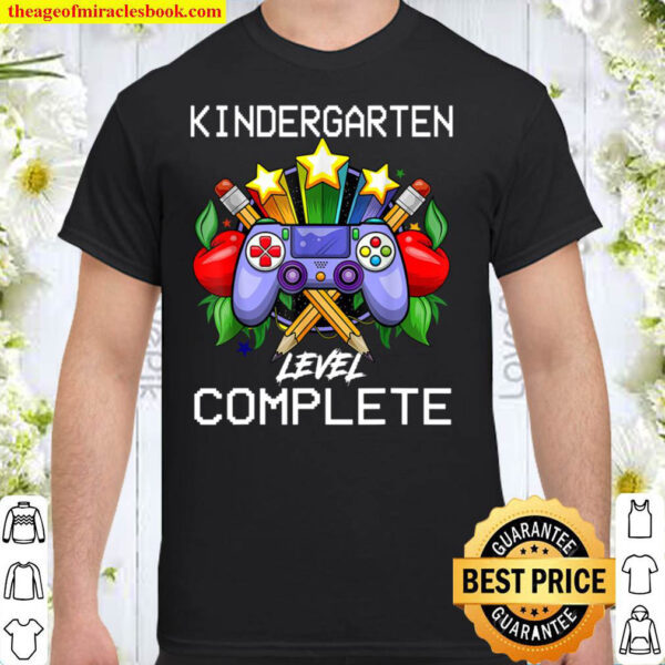 Kindergarten Level Complete Back To School Boys Girls Kids Shirt