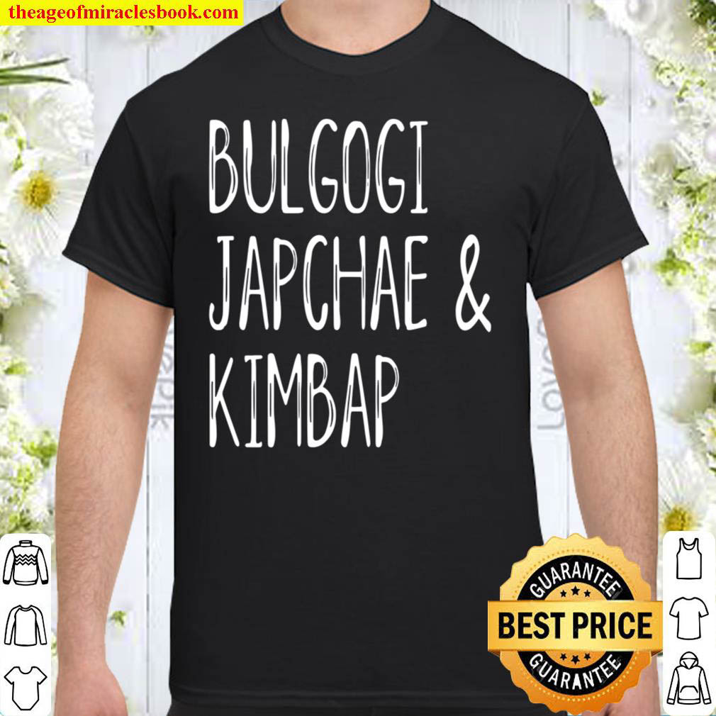 Official Korean Food Lover Bulgogi Japchae Kimbap Korea Culture Premium Shirt