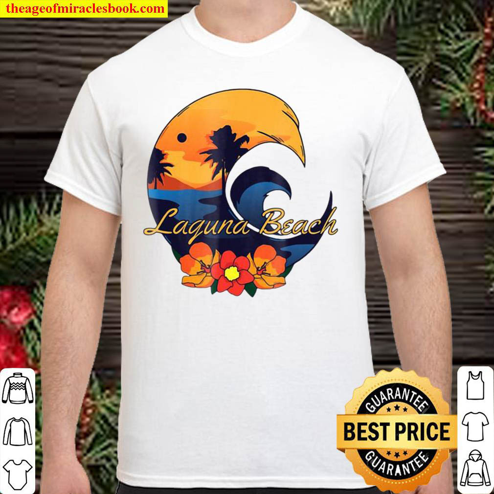 Official Laguna Beach Surf Tee Shirt Travel Souvenir Shirt
