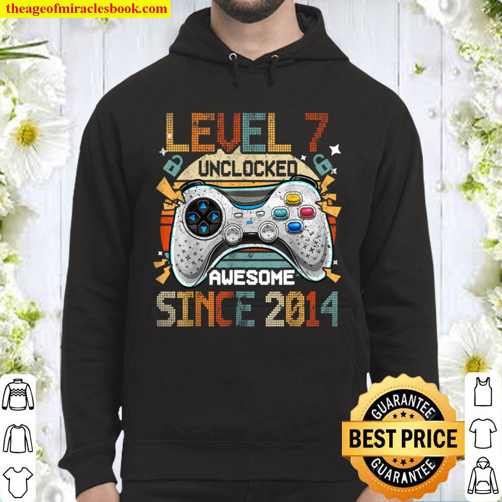 Level 7 Unlocked Awesome Since 2013 Video Game Birthday Hoodie