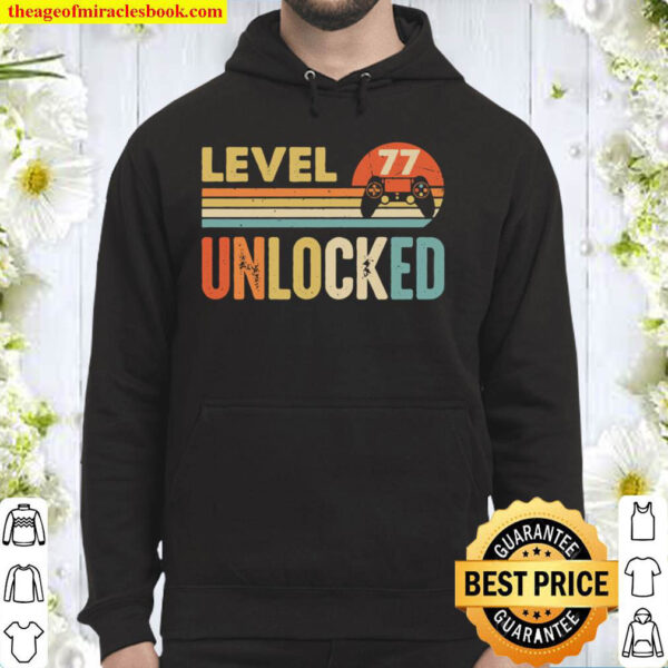 Level 77 Unlocked Retro Hoodie