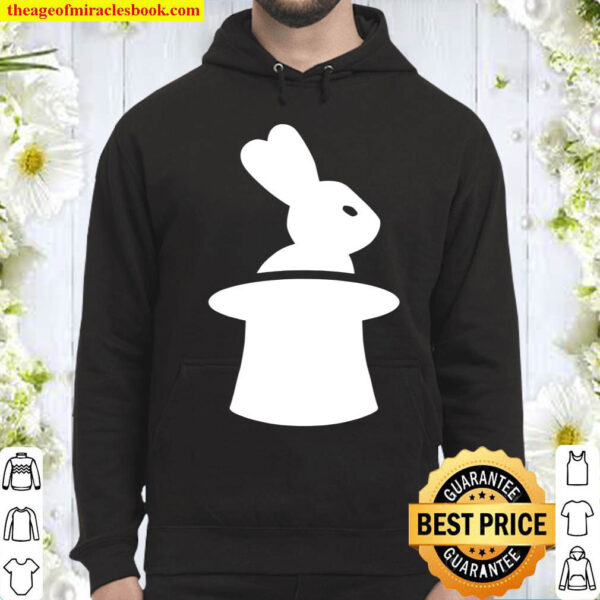 Magician With Top Hat And Rabbit Hoodie