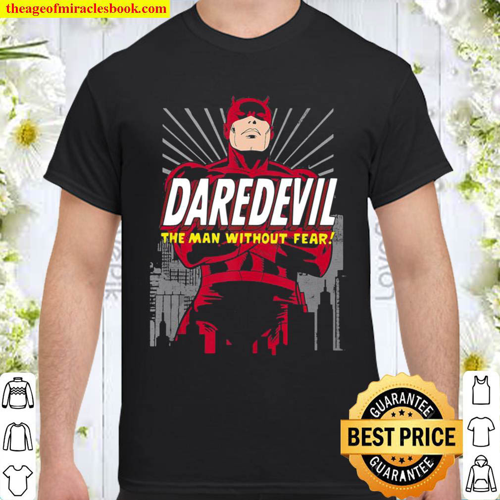 Marvel Daredevil The Man Without Fear Arms Crossed Portrait Shirt
