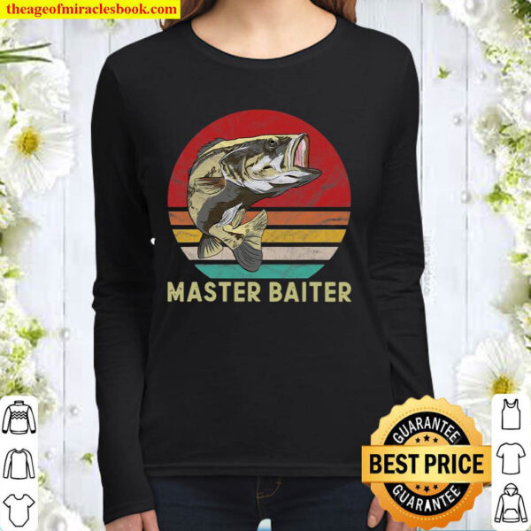 Official Master Baiter Funny Bass Fishing Gifts for Catching Fish Shirt