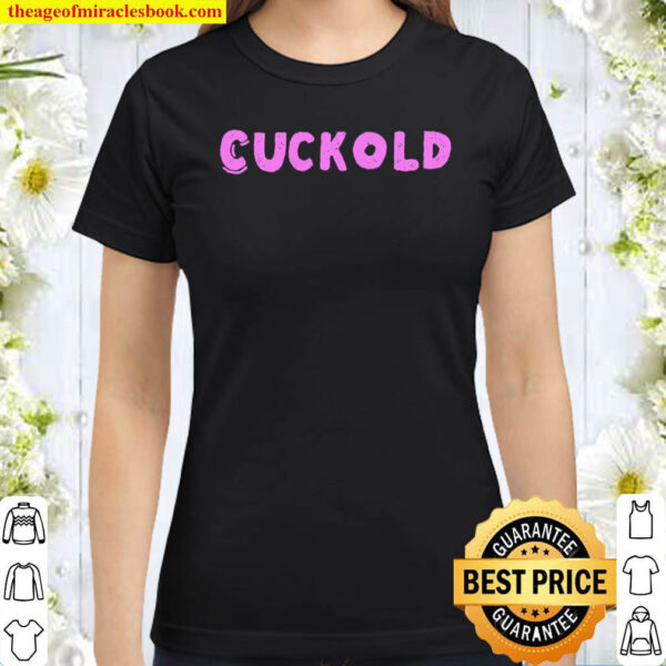 Mens Cuckold Shirt Pink Letter Cuckold Tee For Men Classic Women T Shirt