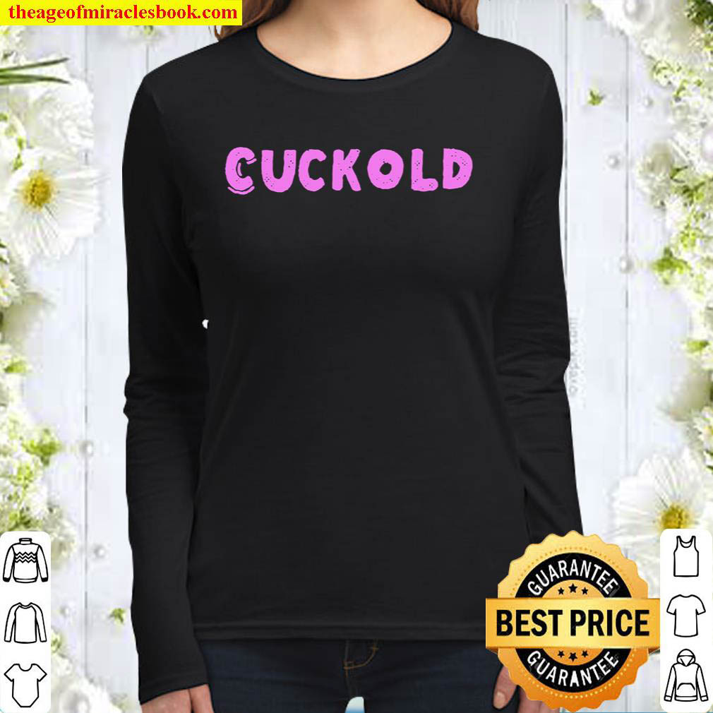 Mens Cuckold Shirt Pink Letter Cuckold Tee For Men Women Long Sleeved