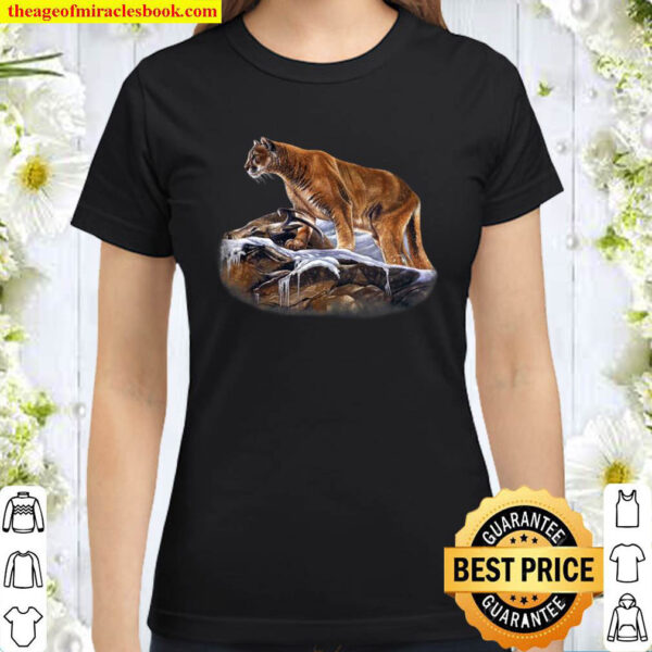 Mountain Lion Cougar Puma Wildcat Panther Classic Women T Shirt