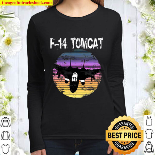 Navy Aircrew Fighter Jet Tomcat F 14 Iyaoyas Women Long Sleeved