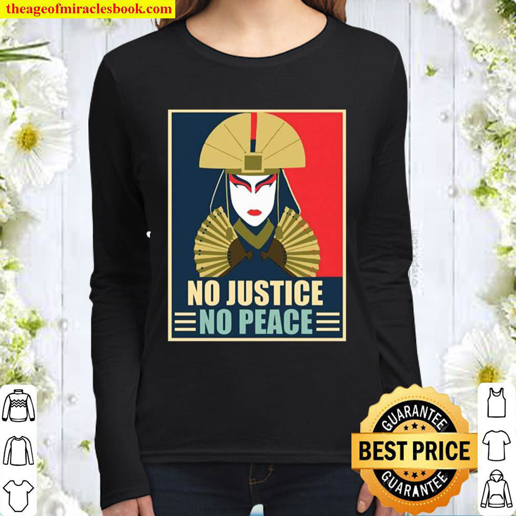 No justice no peace Kyoshi for president Women Long Sleeved