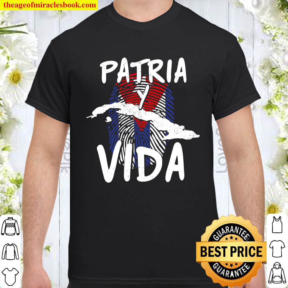 Official Patria Y Vida Cuba Cuban Freedom Cuba Flag shirt