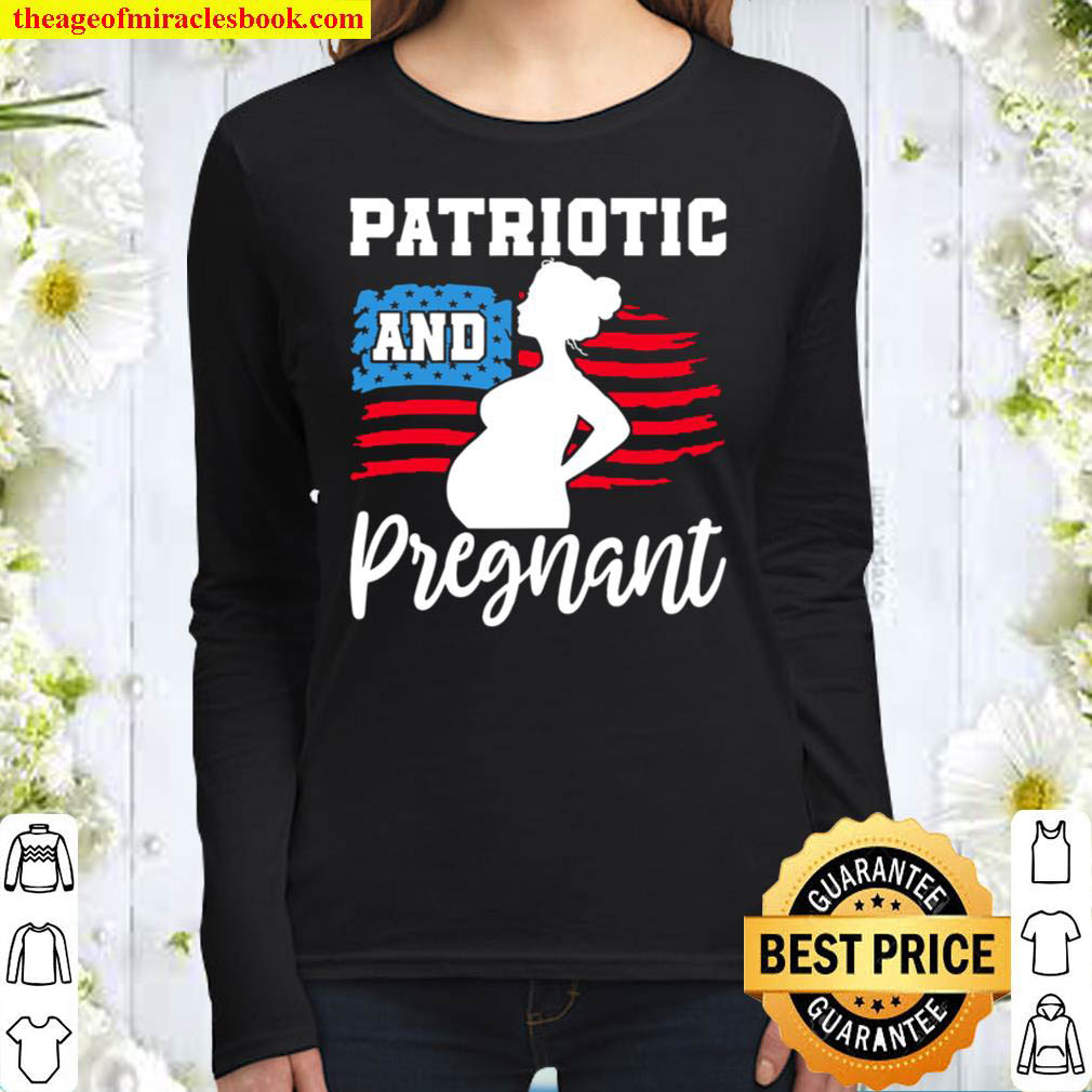 Patriotic And Pregnant Women Long Sleeved