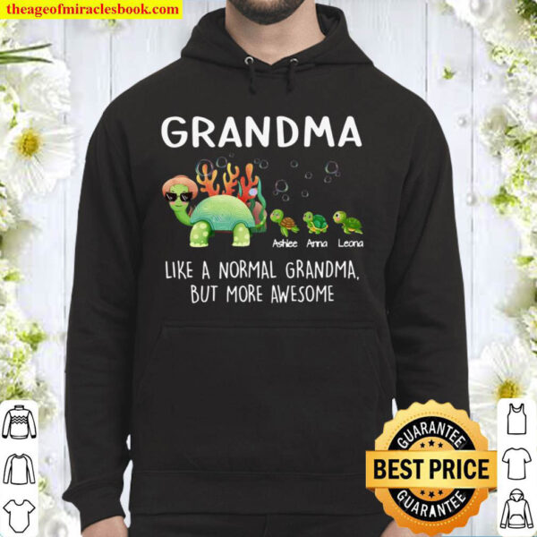 Personalized Grandma awesome turtle Hoodie