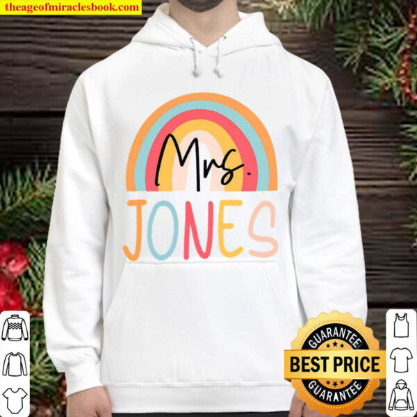 Personalized Name On Rainbow Hoodie