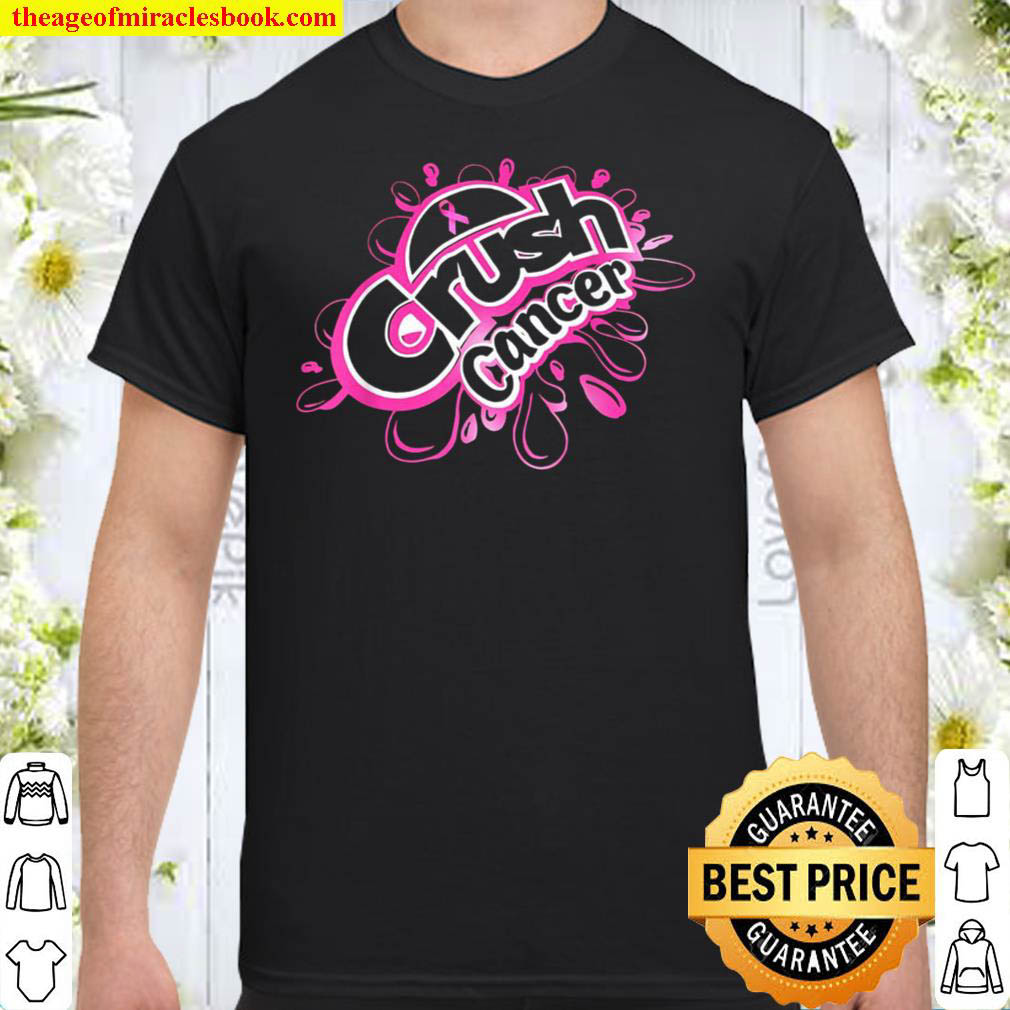 Official Pink Ribbon Crush Cancer Breast Cancer Awareness Shirt