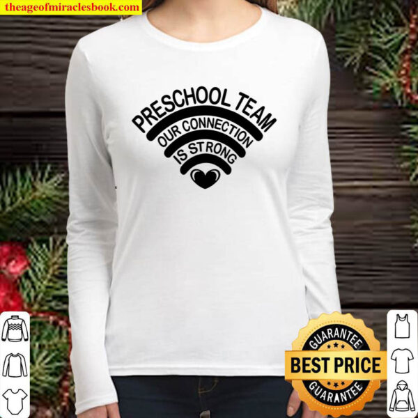 Preschool Team Teacher Shirt Virtual Teacher Shirts Preschool Distan Women Long Sleeved