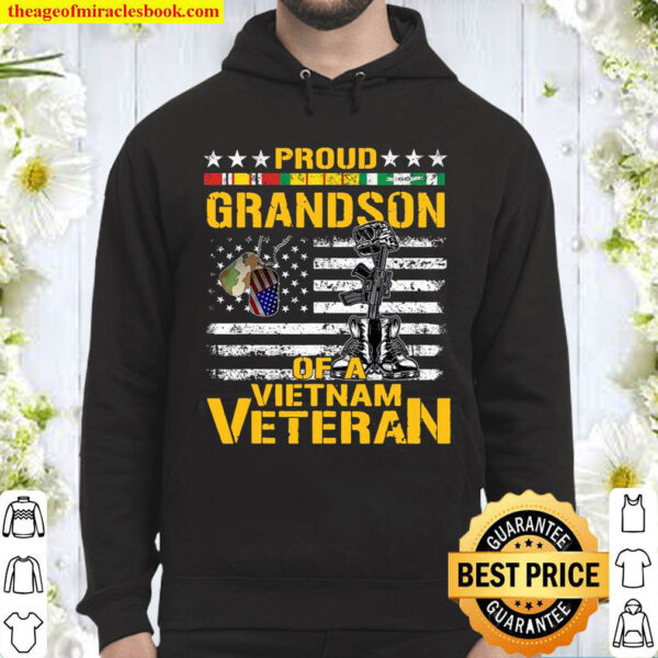 Proud Grandson Of A Vietnam Veteran Shirt Vietnam War Vet Hoodie