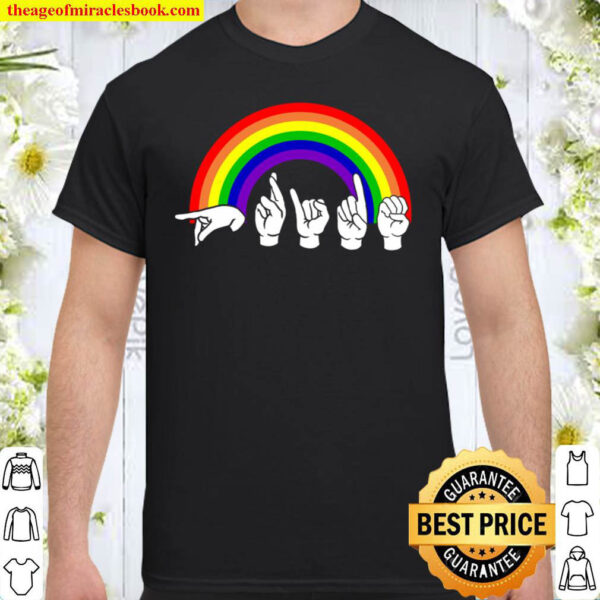 Sign Language Rainbow Shirt