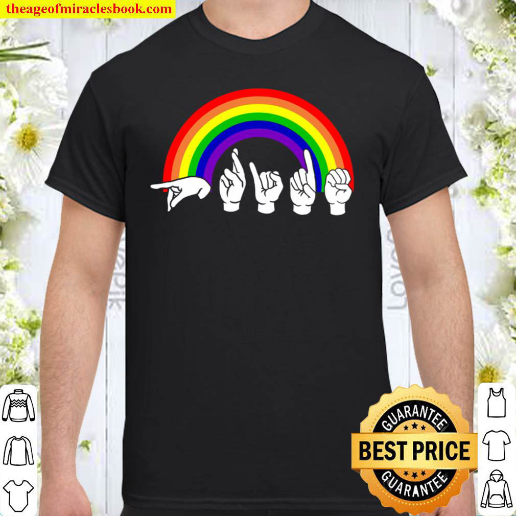 [Best Sellers] – Sign Language Rainbow Shirt
