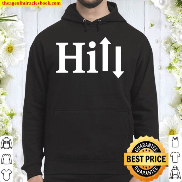 Simple Design Signature Word Hill Up and Down Hoodie