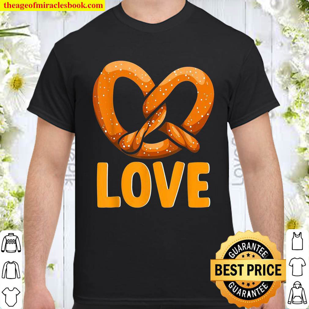 Official Snack Foodie Soft Pretzels Honey Mustard Love Pretzel Shirt