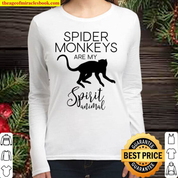 Spider Monkeys Are My Spirit Animal J000484 Premium Women Long Sleeved
