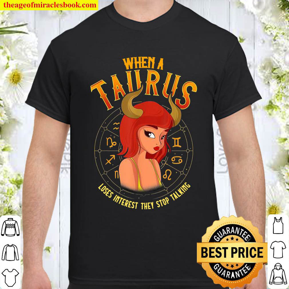 Taurus Zodiac Sign Anime Girl Art Shirt