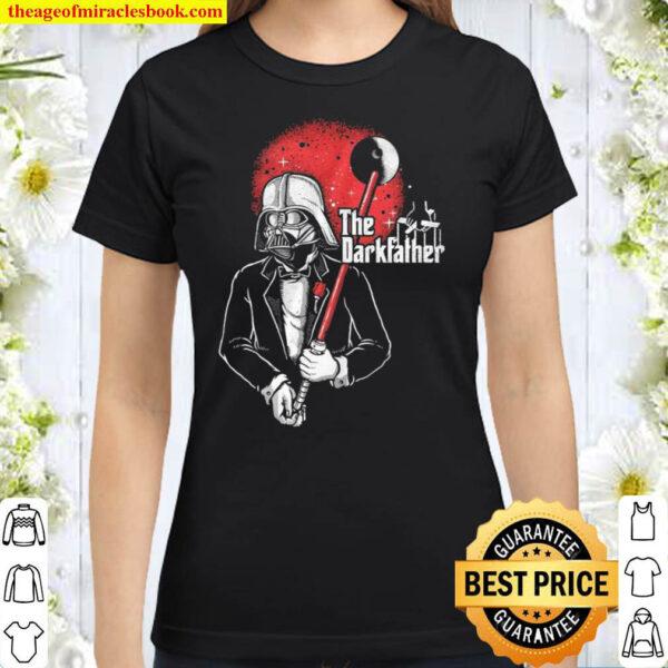 The Darkfather Darth Vader Death Star Classic Women T Shirt