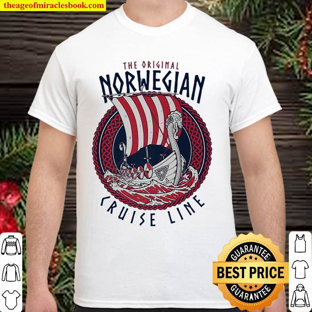 Official The Original Norwegian Cruise Line Funny Viking ShipT-Shirt