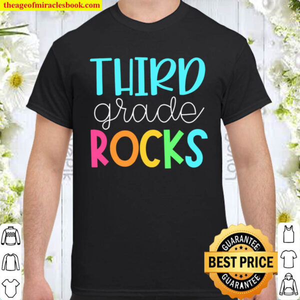 Third Grade Teacher 3rd Grade Rocks Classroom Shirt