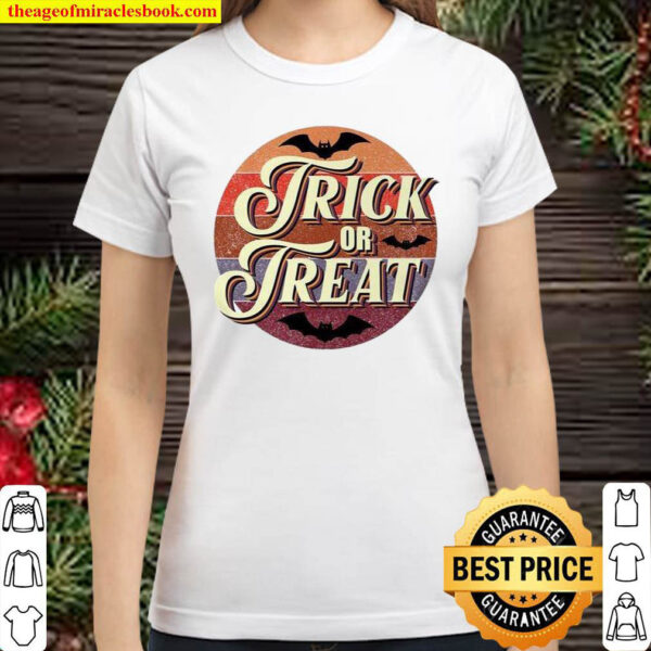 Trick Or Treat Fall Teacher Classic Women T Shirt