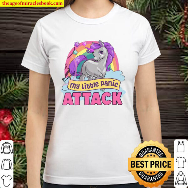 Unicorn My Little Panic Attack Classic Women T Shirt