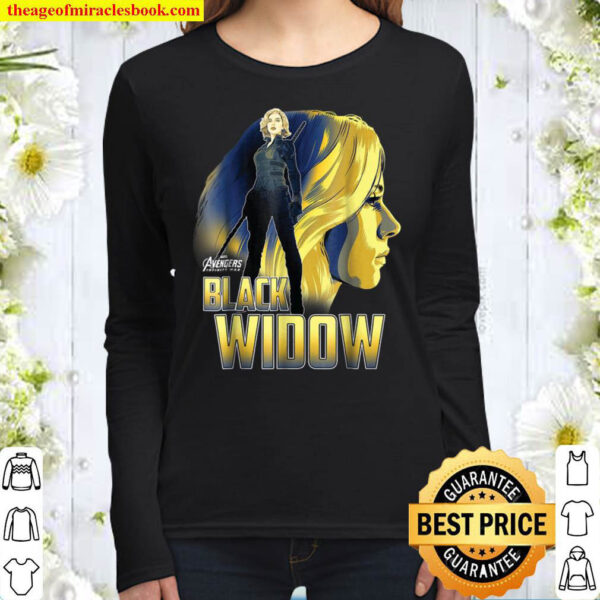 Unisex Black Widow Crewneck Black Widow Women Long Sleeved