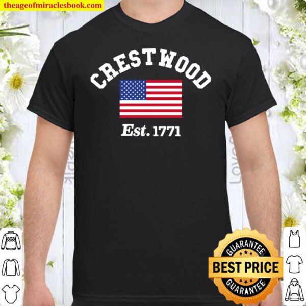 Vintage Crestwood Illinois Home Souvenir Print Shirt