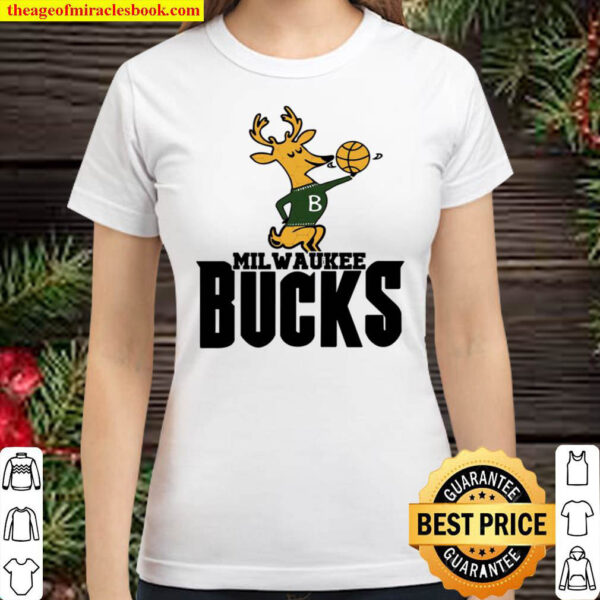 Vintage Milwaukee Bucks Shirt Milwaukee Bucks NBA Basketball Classic Women T Shirt