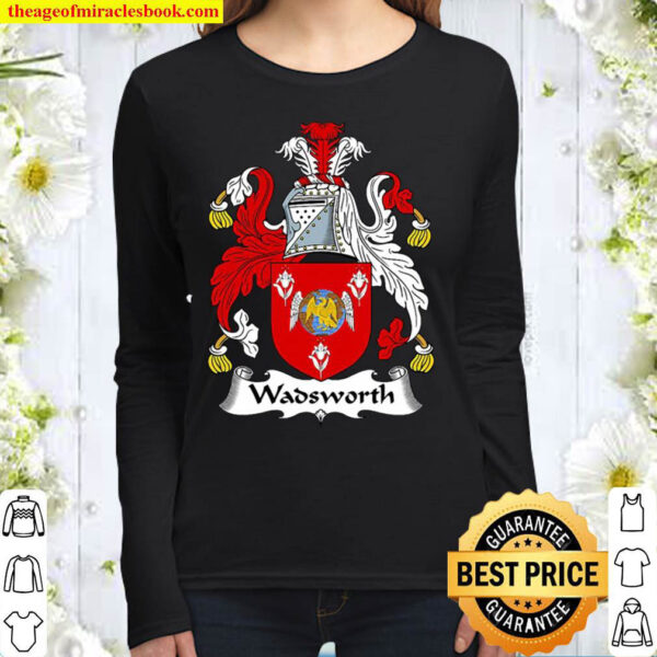 Wadsworth Coat Of Arms – Family Crest Women Long Sleeved