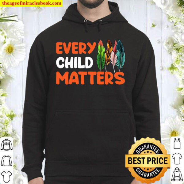 Womens Every Child Matters Canada Orange Shirt Day Hoodie