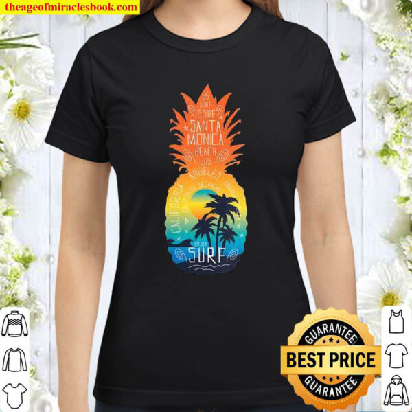 Womens Pineapple Surf Classic Women T Shirt