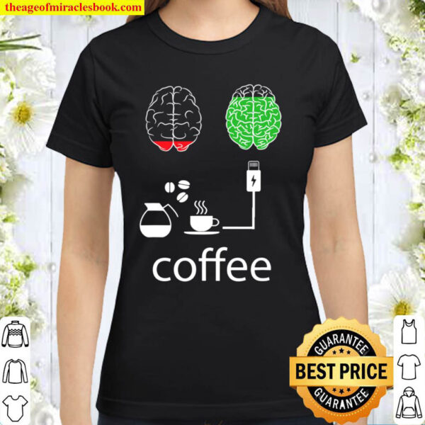 coffee charge my mood Classic Women T Shirt