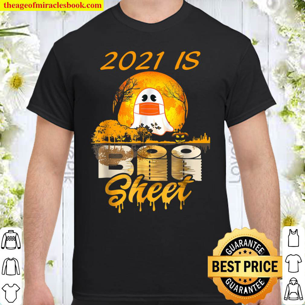 2021 Is Boo Sheet Ghost Halloween Costumes Party Men Women Shirt
